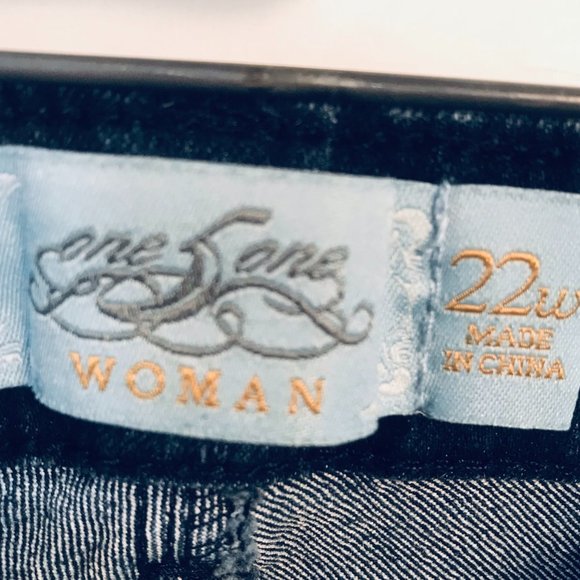 One-5-One Sun Burst Design Pockets Blue Jeans - Picture 4 of 8